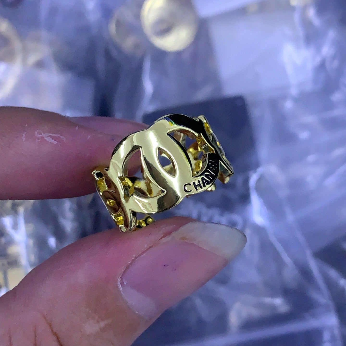 Fashion Double C Ring - J1001