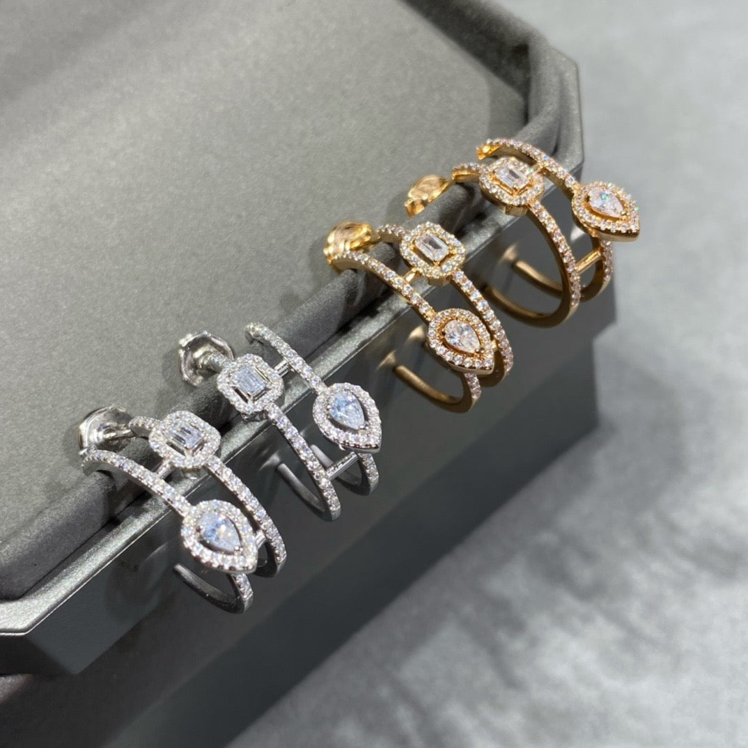 Ice Sugar Water Drop Earrings/B-078