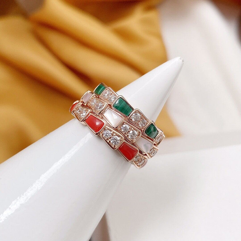 Snake Bone Shell Ring/JZ-042