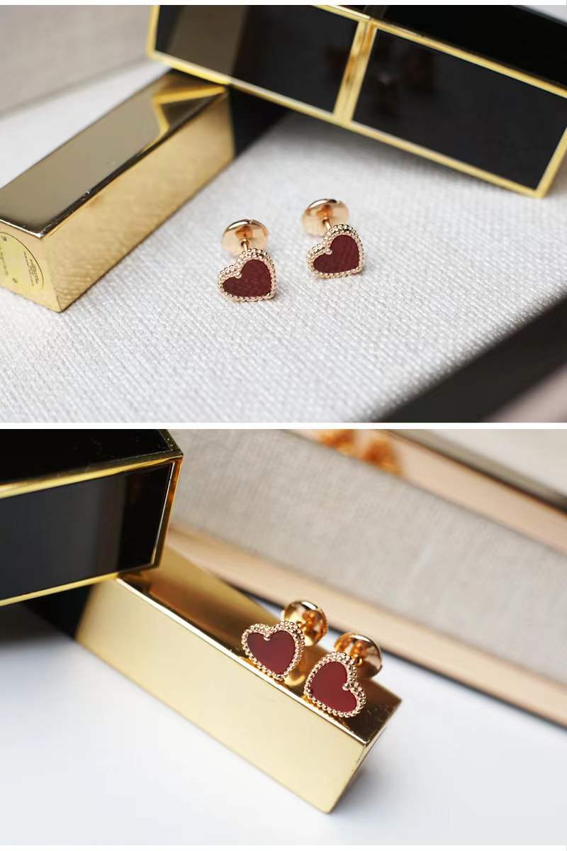 Heart shaped earrings/B-029