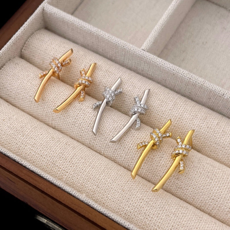 Butterfly knot earrings/B-041