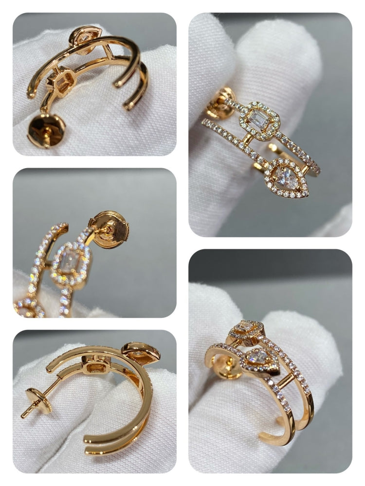 Ice Sugar Water Drop Earrings/B-078