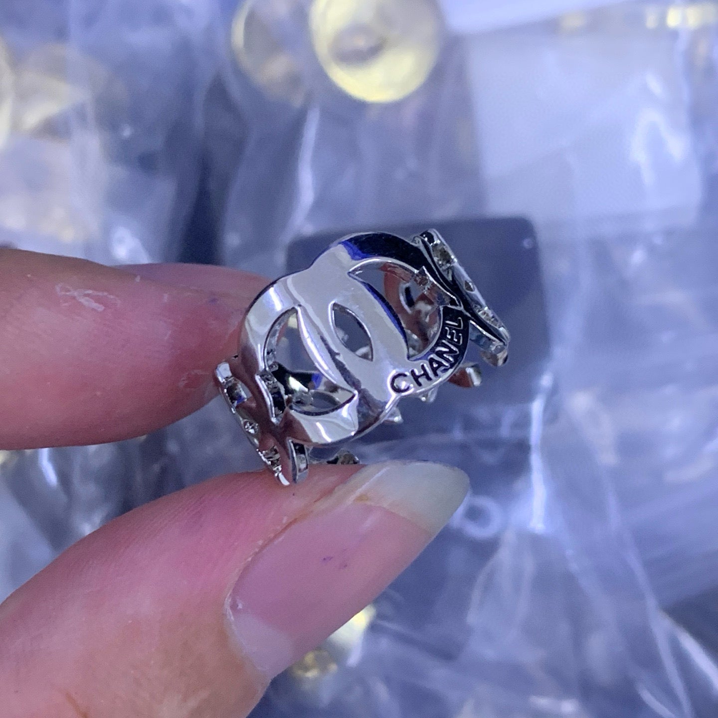 Fashion Double C Ring - J1001