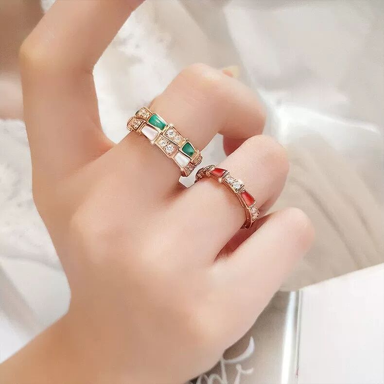 Snake Bone Shell Ring/JZ-042