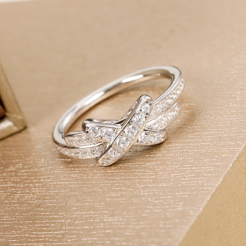 Full Diamond Cross X-shaped Ring/JZ-081