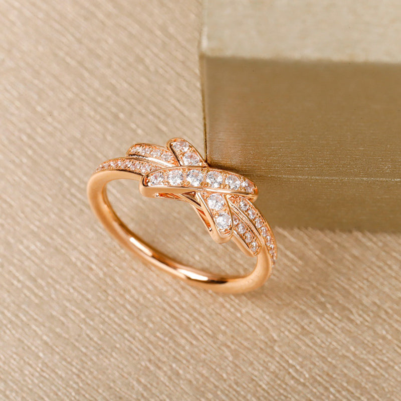 Full Diamond Cross X-shaped Ring/JZ-081