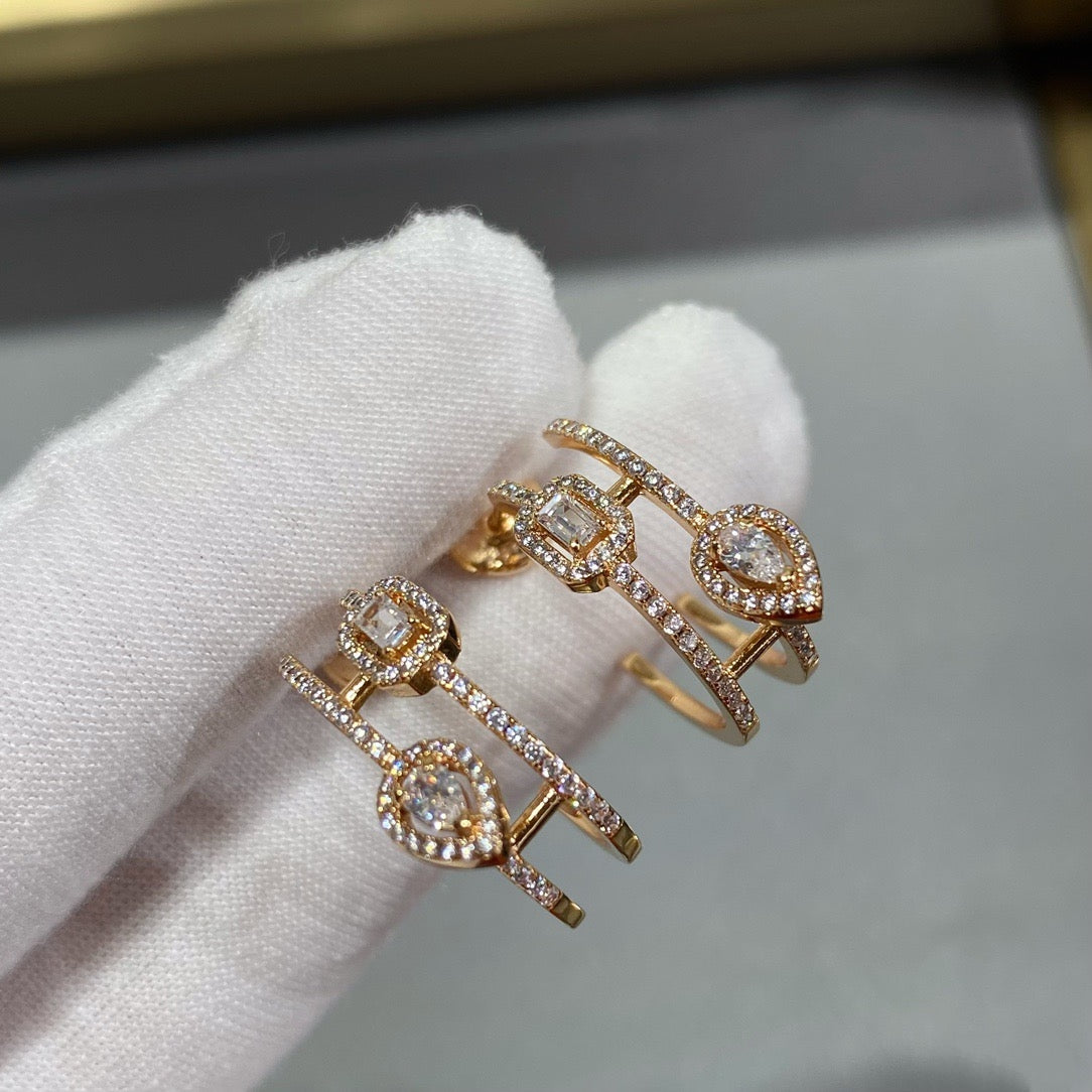 Ice Sugar Water Drop Earrings/B-078