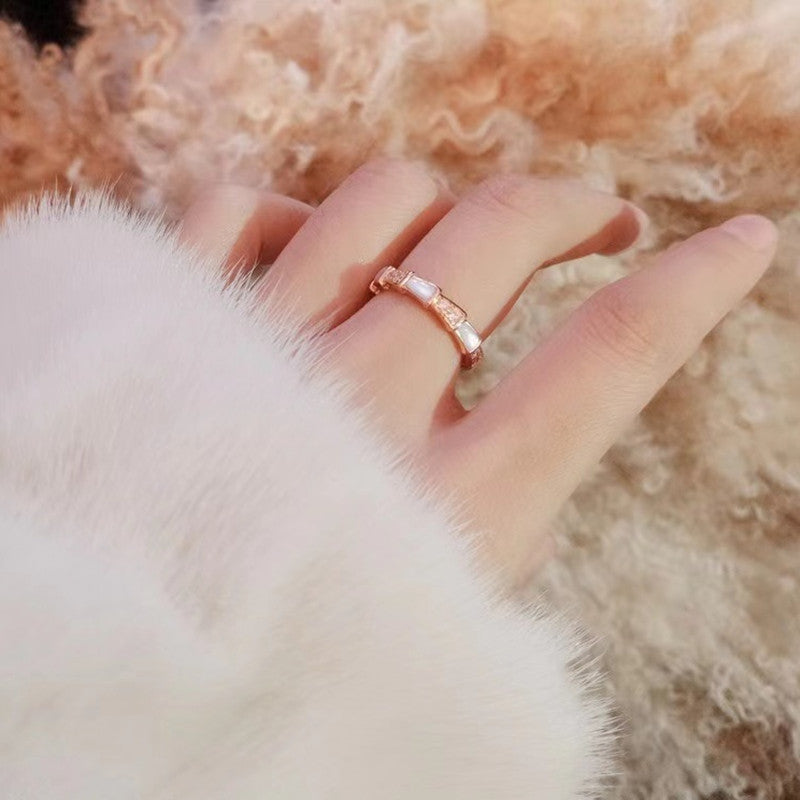 Snake Bone Shell Ring/JZ-042