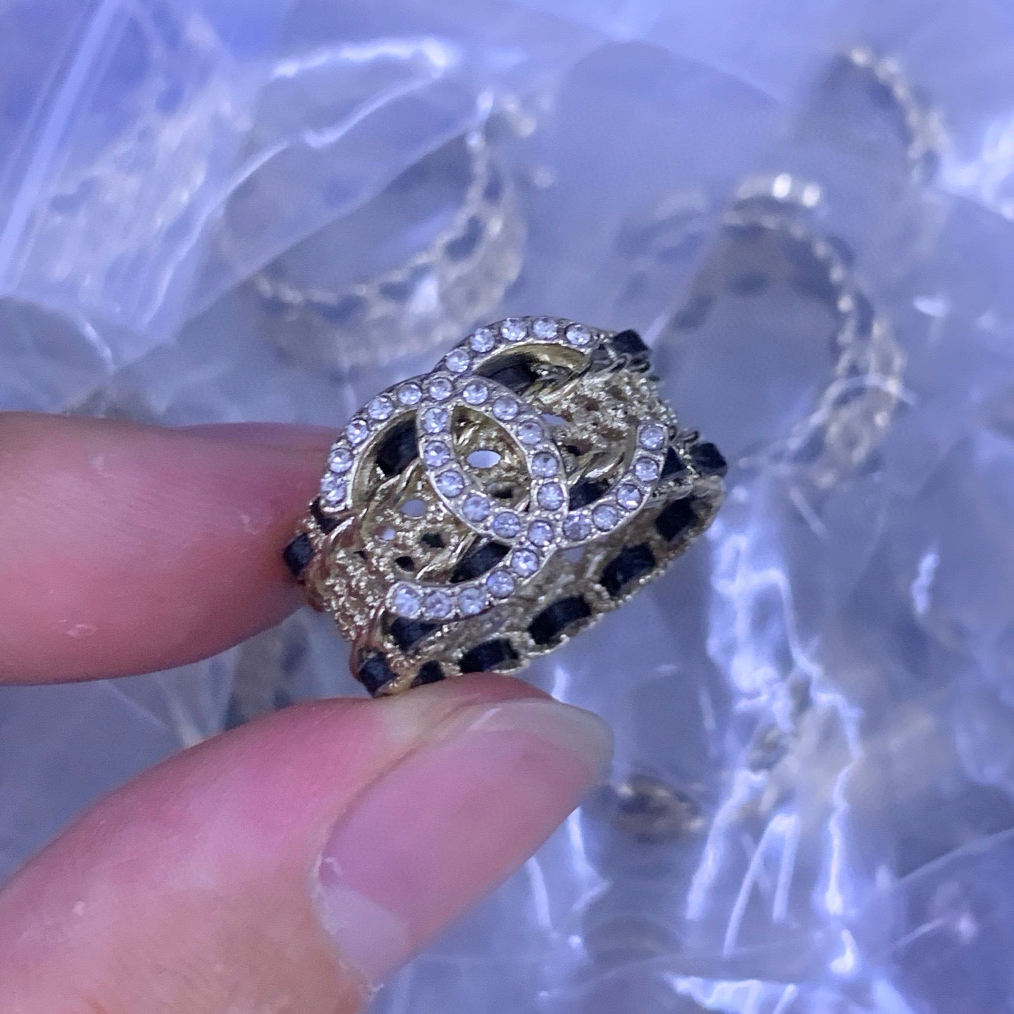 Fashion Double C Ring - J1006