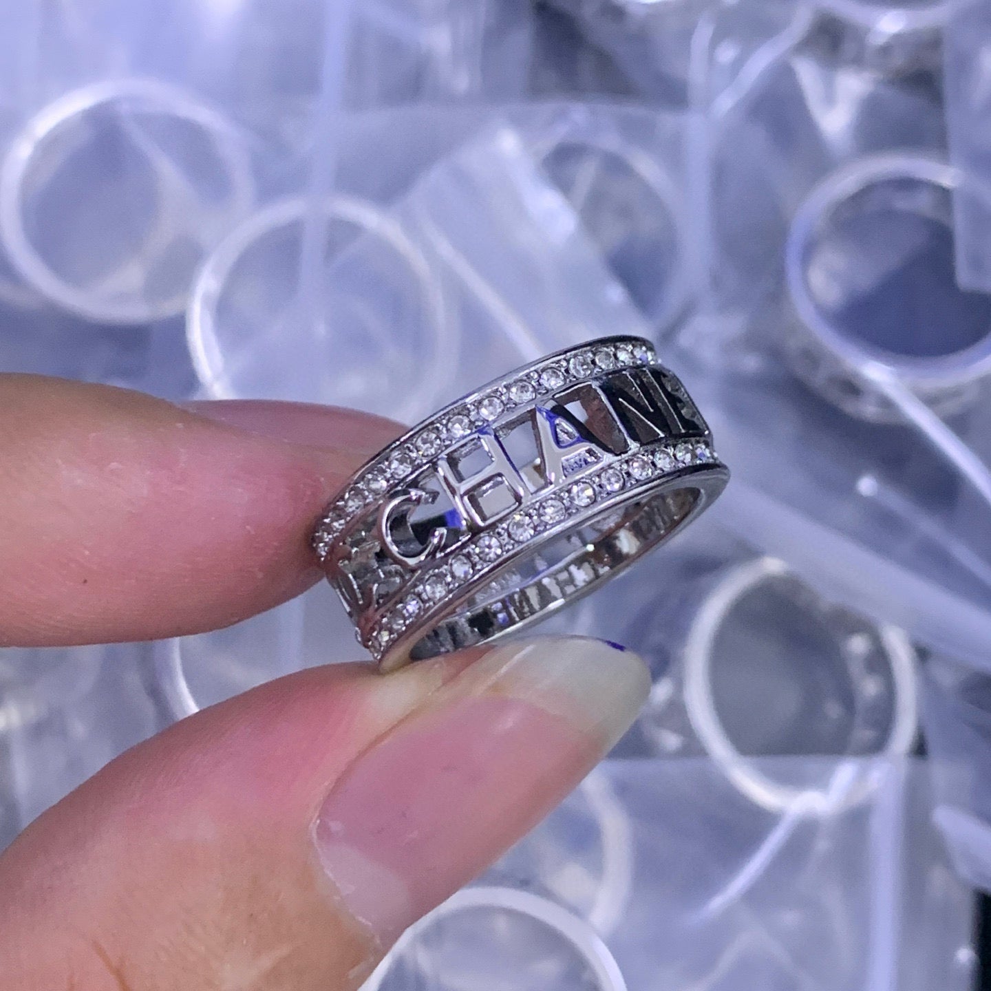 Fashion Double C Ring - J1003