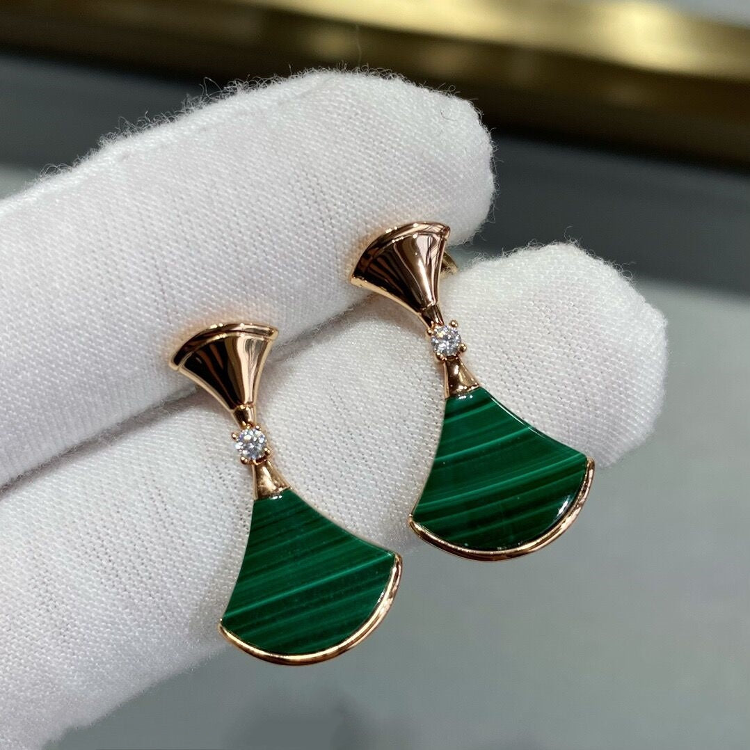 Skirt fan-shaped earrings/B-018