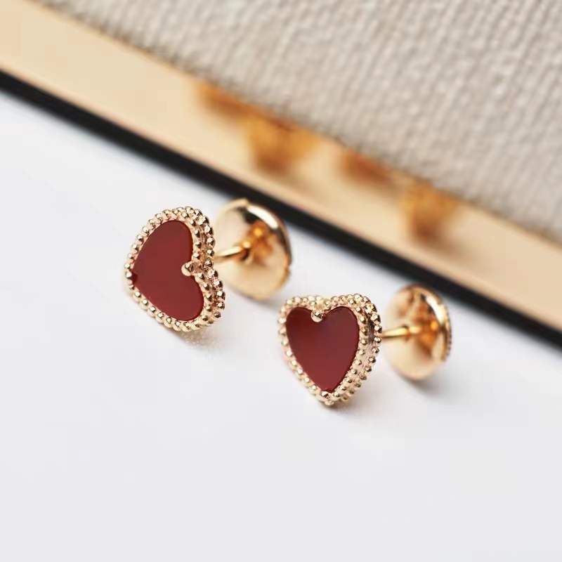 Heart shaped earrings/B-029