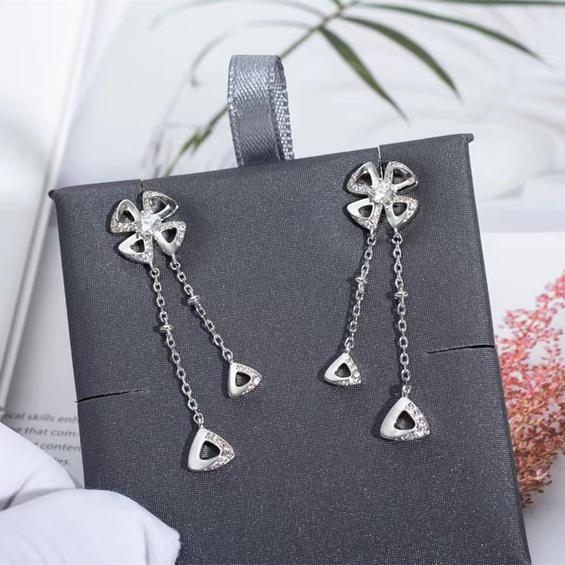 Yongzhan Petal tassel Earrings/B-036