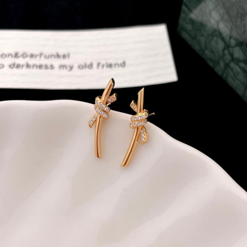 Butterfly knot earrings/B-041