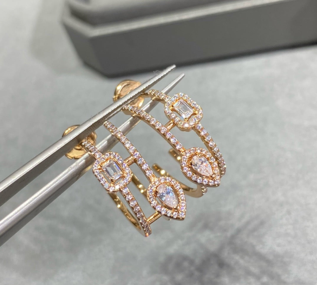 Ice Sugar Water Drop Earrings/B-078