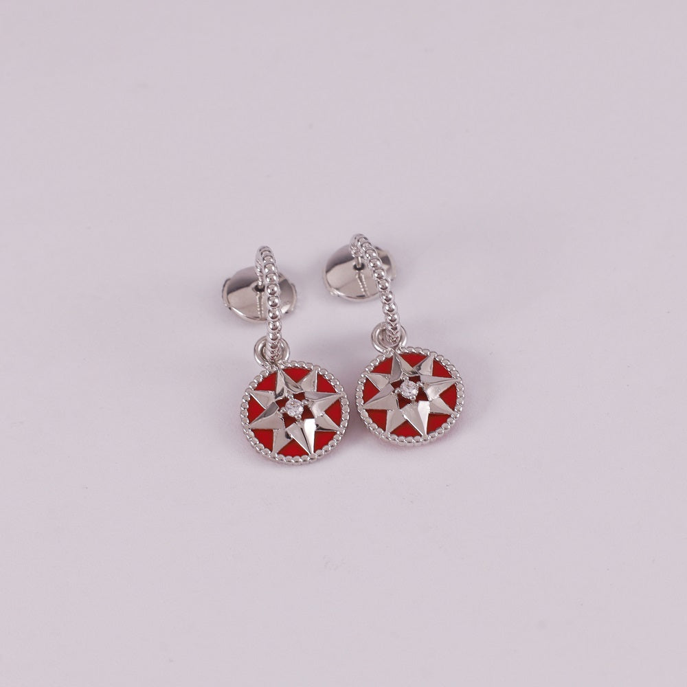 Octagonal Compass Earrings/B-094