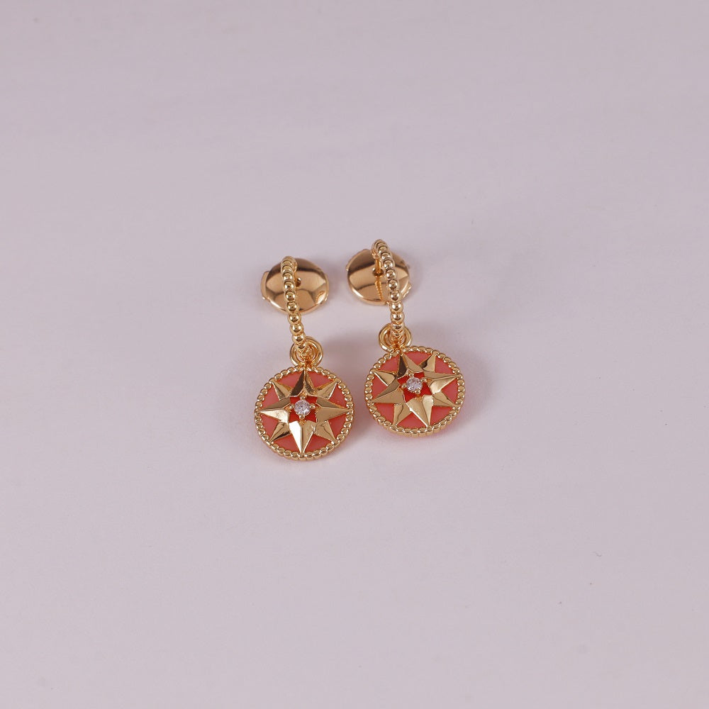 Octagonal Compass Earrings/B-097