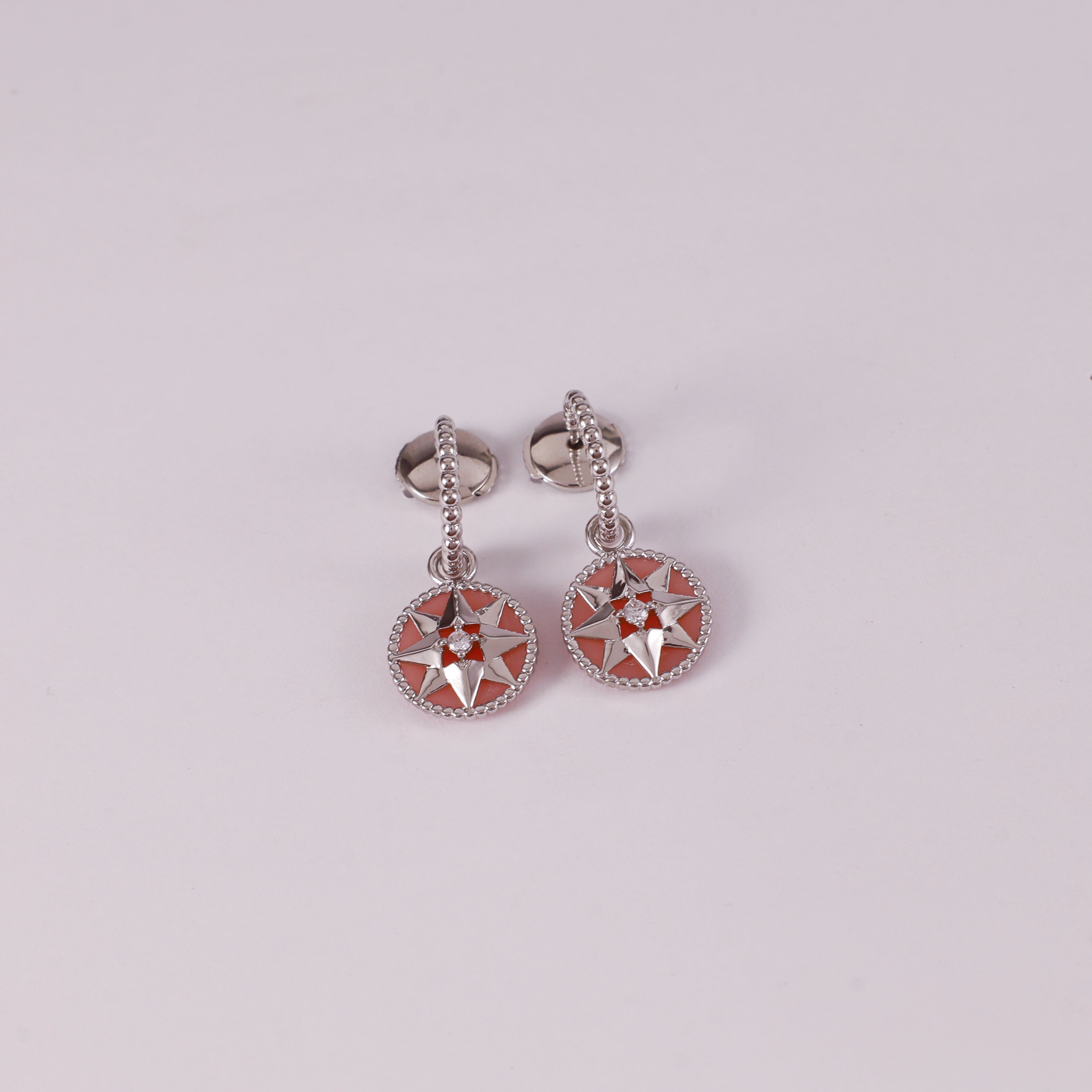 Octagonal Compass Earrings/B-097