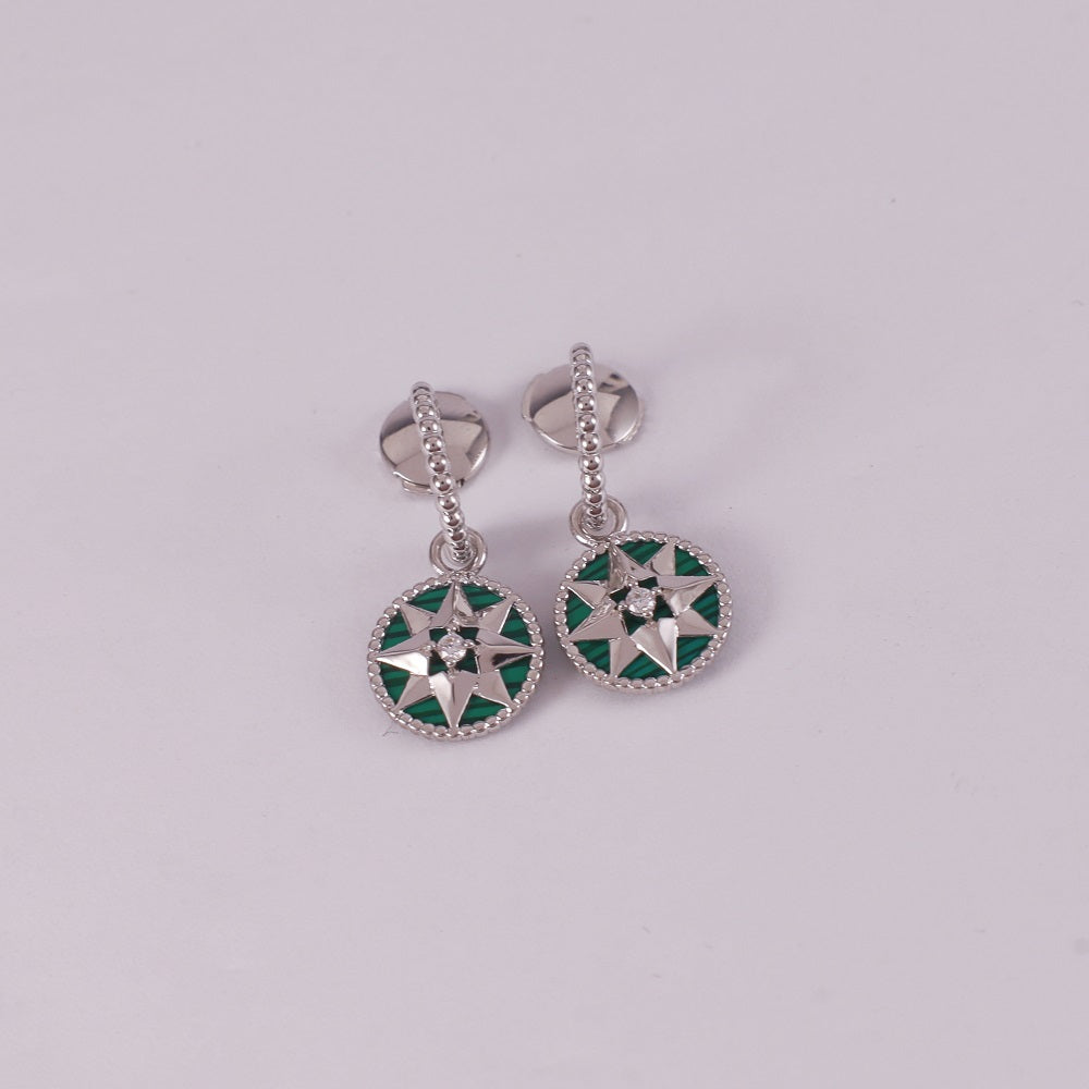 Octagonal Compass Earrings/B-100