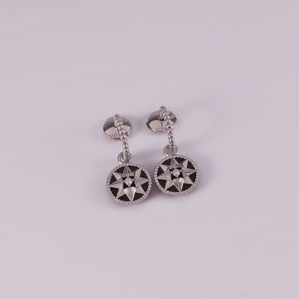 Octagonal Compass Earrings/B-103