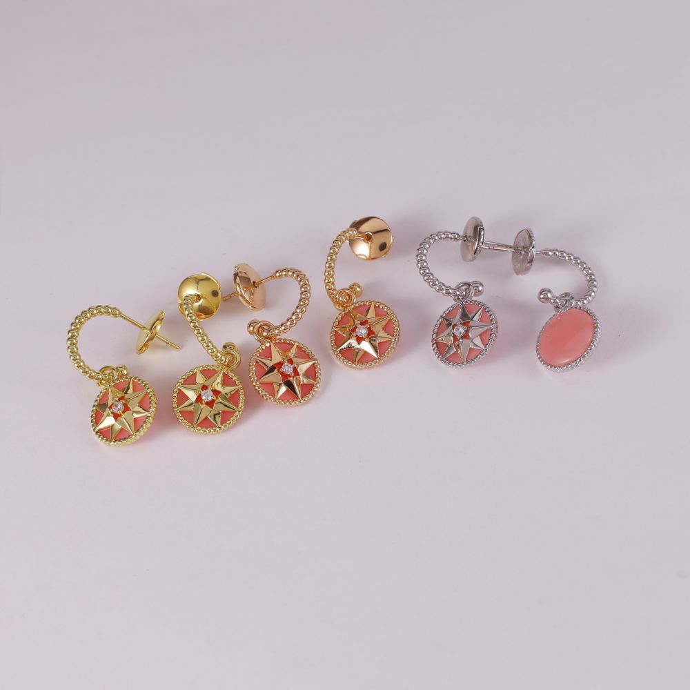 Octagonal Compass Earrings/B-097