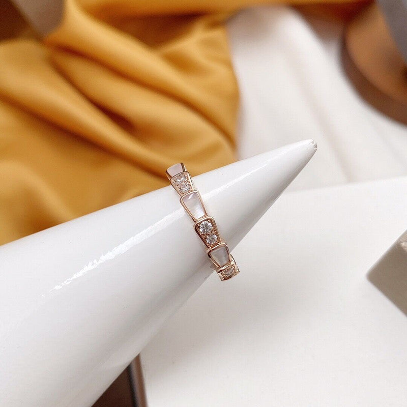 Snake Bone Shell Ring/JZ-042